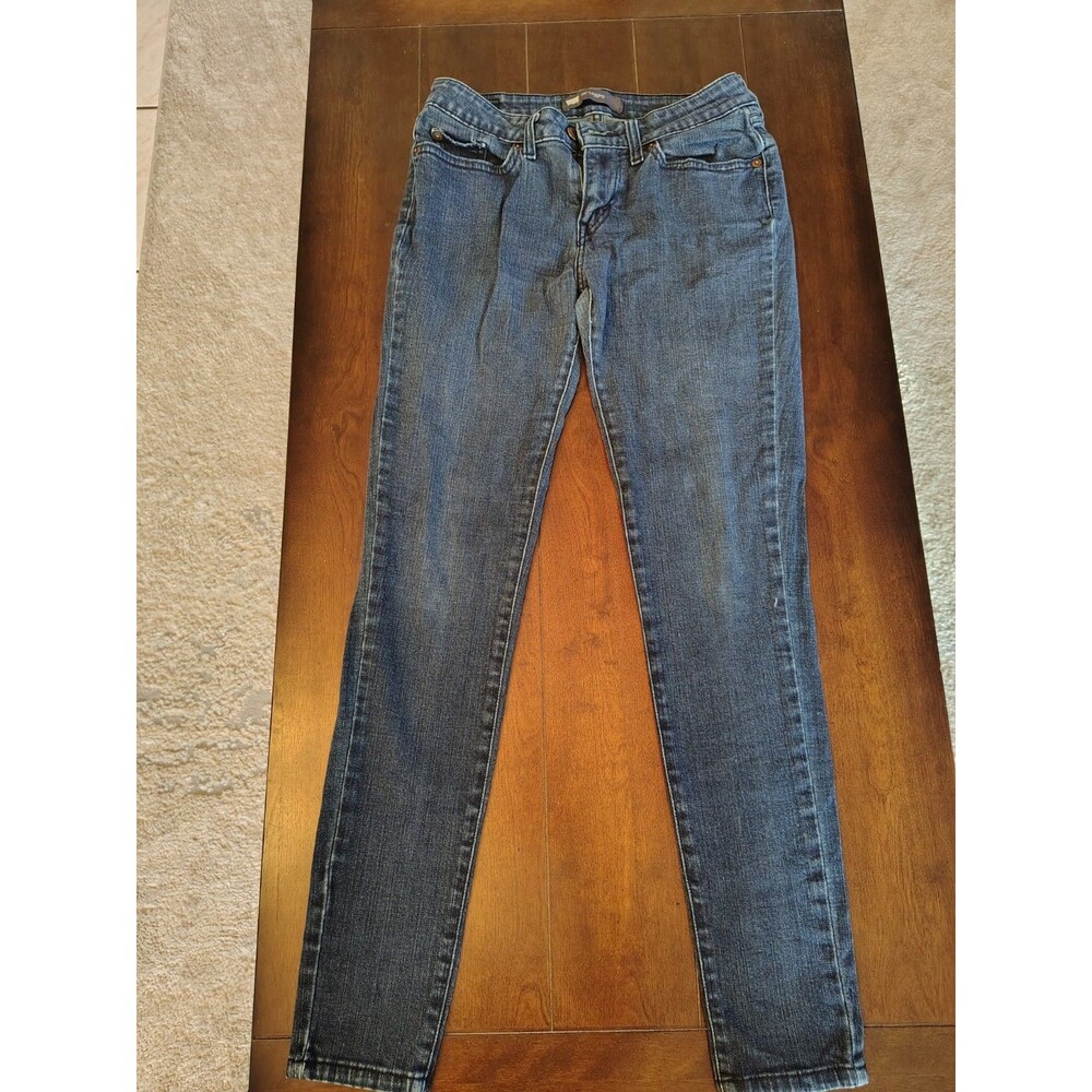 LEVI'S 535 Blue Denim Skinny‎ Jean Legging Low Rise Women Size 28X32